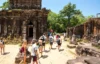 Visitors exploring My Son Holyland ancient Champa temples during sunset with guided cultural experience