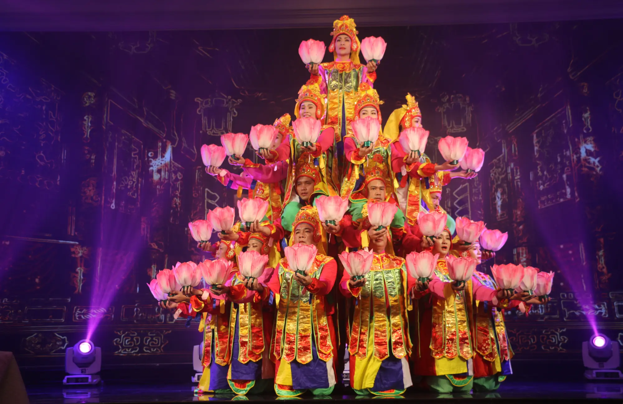 Royal Court Music Nha Nhac performance in Hue with traditional costumes and instruments