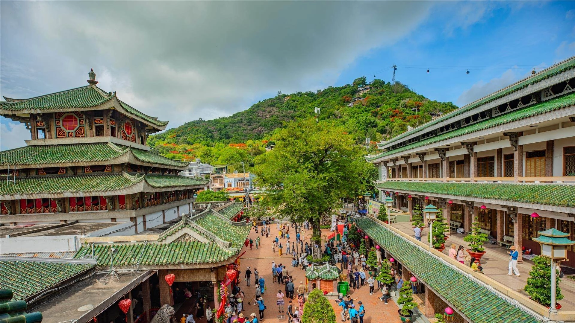 Ba Chua Xu Temple complex at Sam Mountain in Chau Doc An Giang Vietnam
